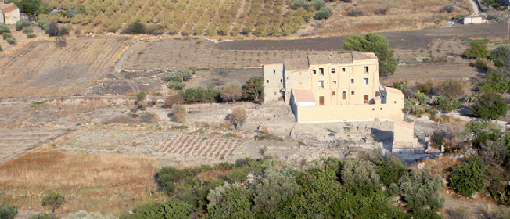 L'area archeologica della villa romana vista da Caltafaraci