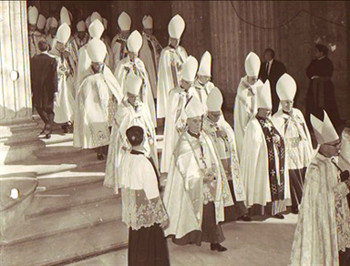 Antonio Sutera all'apertura del Concilio vaticano II