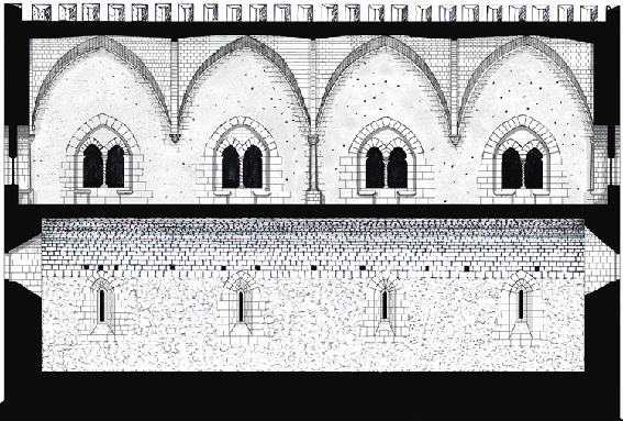Sezione sullo stato originario del castello di Favara
