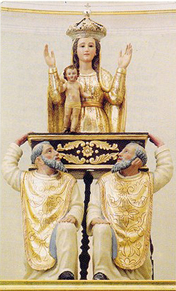 Statua della Madonna dell'Itria nell'omonima chiesa a Favara