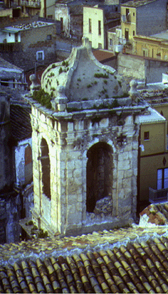 Parte sommitale del campanile costruita nel 1757
