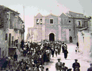 La chiesa di S. Calogero nel 1950