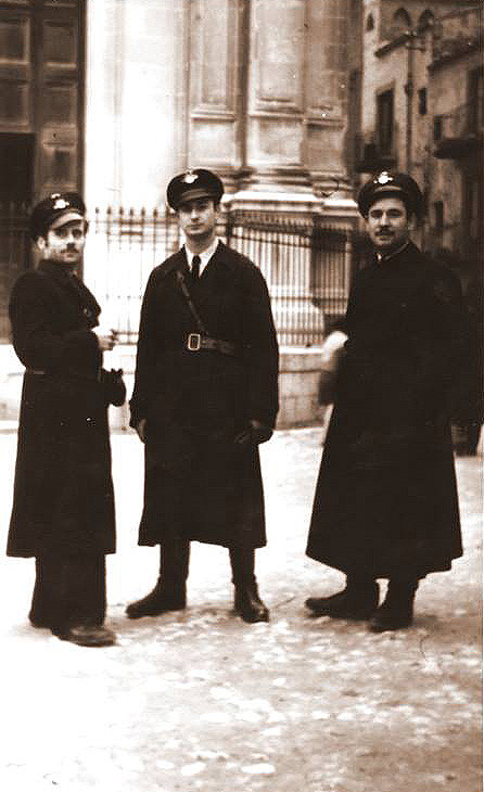 Febbraio 1944 I vigili Vittorio Boscolo, Stefano Castronovo, Salvatore Maria Nasonte