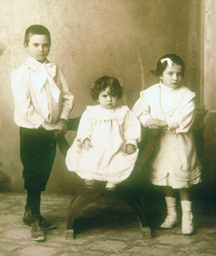 Antonio, Francesco e Rosalia Giudice di Vincenzo e Giulia Cafisi