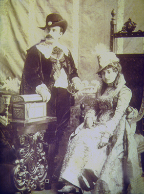 Il principe di Baucina Biagio Licata con la moglie principessa Francesca Maria