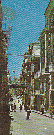Incrocio piazza Vespri/corso V. Emanuele anni "70 del XX sec.