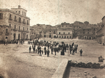 Piazza cavour nel 1885 circa