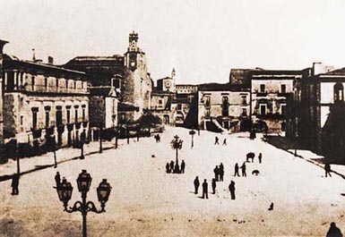 Piazza cavour allla fine del 1800.