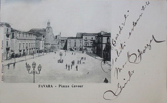 Piazza cavour allla fine del 1800.