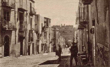 La via Umberto nella prima metà del 1900 del XX. sec.